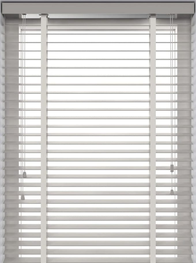Decosol 944 Jaloezie Horizontaal Hout Wit 100x130cm