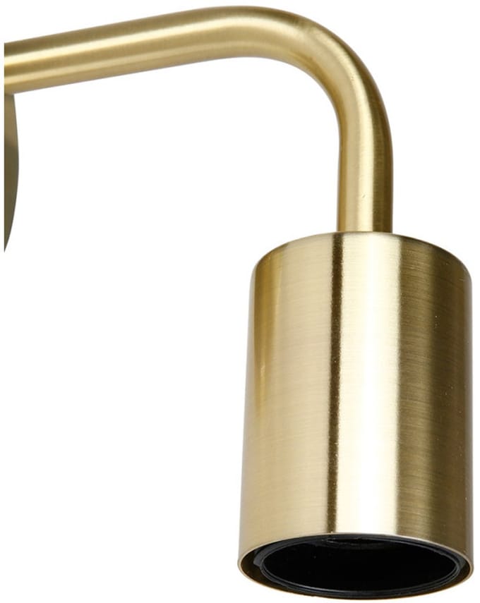 Ostaria Wandlamp - goud - metaal - chique - E27 - binnen / woonkamer