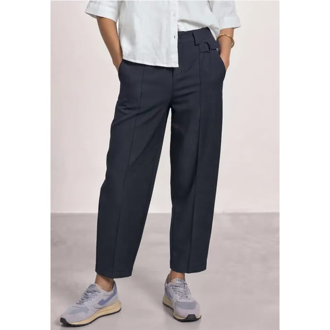 High Waist Barrel Leg Hose im Casual Fit