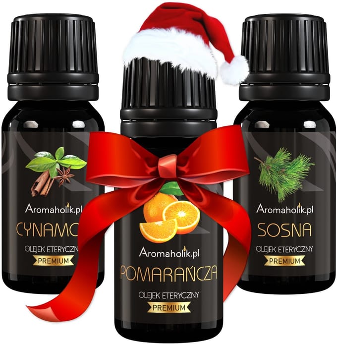 Aromaholik - Etherische Olie Set - Kerstgeur - Ceylon Kaneel - Bloedappelsien - Zwarte Den