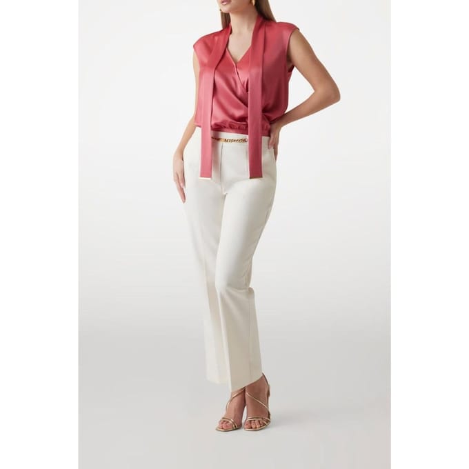GUESS Linda Wrap Top Flowering Peony Größe: 44 | Blusen Outlet | Damen