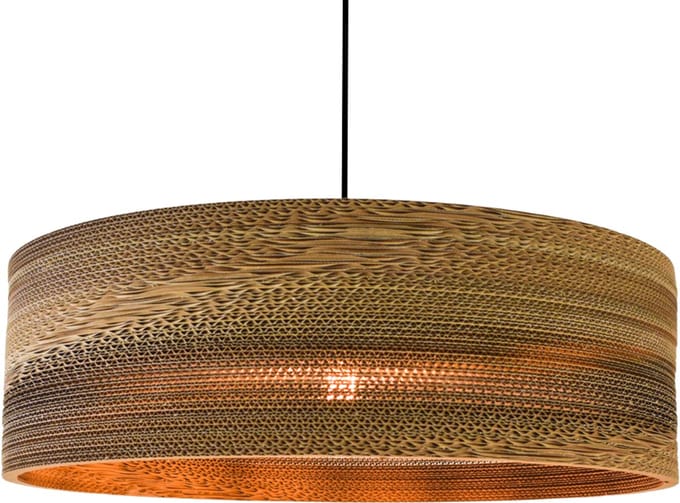 Kartonnen tolmin lamp - Maat XL - 4 maten | E27 - Kartent