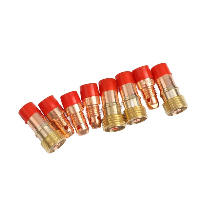 Kit de 49 pièces Lentille à gaz #10 Coupe en verre pour torche de soudage TIG WP 17 18 26 multicolore