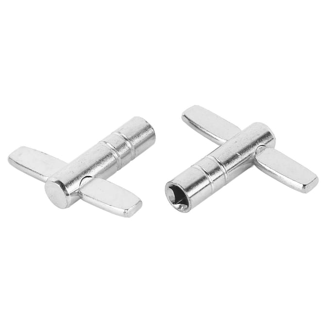 2 stuks Drumsleutel Metaal Multifunctioneel Draagbaar Eenvoudig te Bedienen Drumstemleutel Stemapparaat white