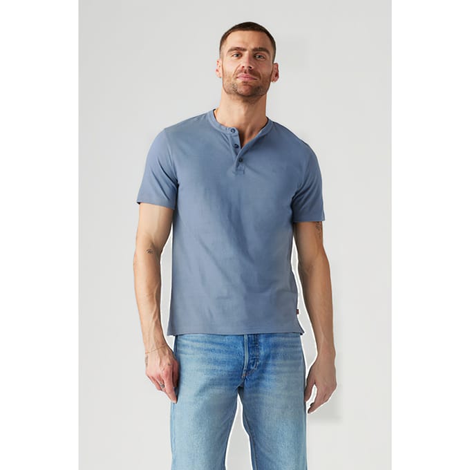 Levi's Ss Hm Henley Vintage Indigo X Taglia: S | Magliette basic Outlet | Uomo | Blu