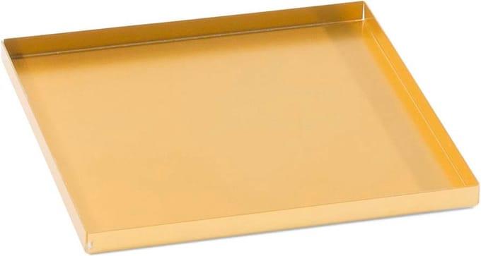 Sierplateau, goudkleurig aluminium 15 cm