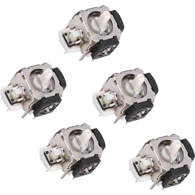 5 Stuks Analoge Stick 3D Joystick Vervanging voor Xbox 360 Draadloze Controller gray