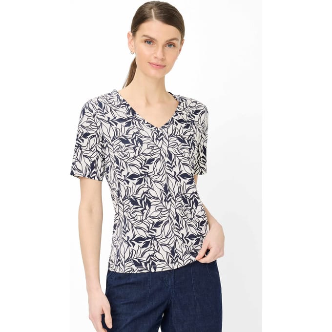 Brax Dames Shirt  Style CARINA S navy, donkerblauw, maat 36