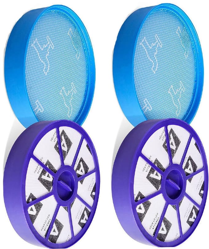 Set van 2 wasbare vervangingsfilters - Geschikt voor Dyson stofzuigers DC29, DC19, DC19T2, DC20 en DC21