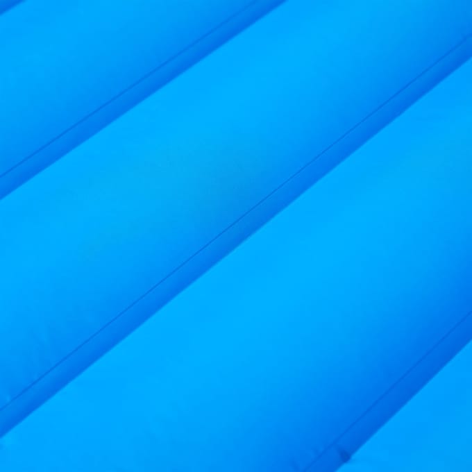 vidaXL - Kampeermatras - met - kussen - zelfopblazend - 1-persoons - blauw