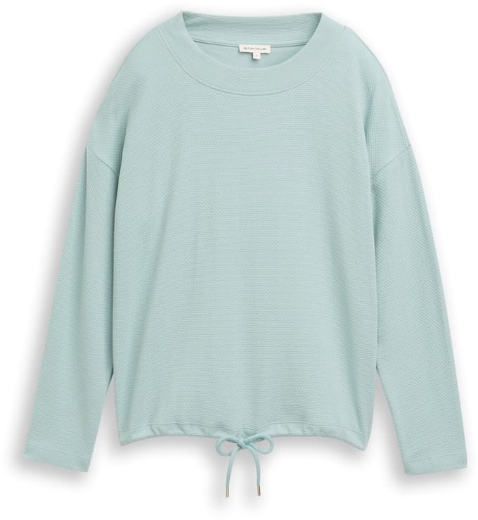 Tom Tailor - Loose fit sweatshirt - Maat XS - white moss