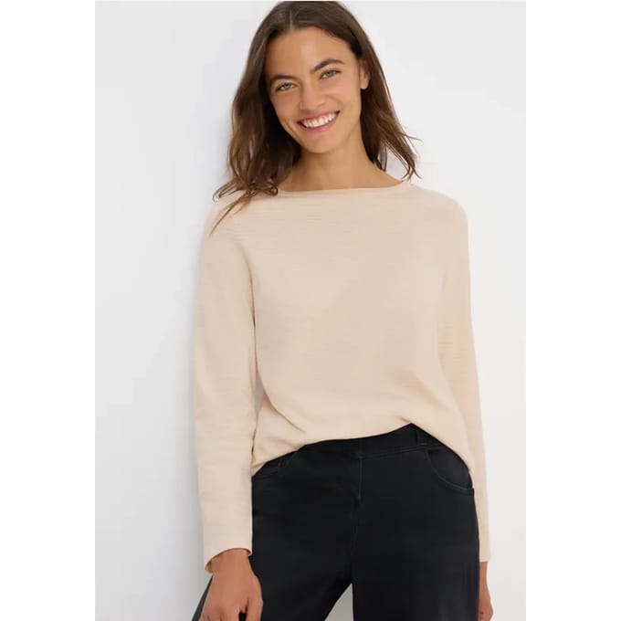 Shirt met ton-sur-ton strepen