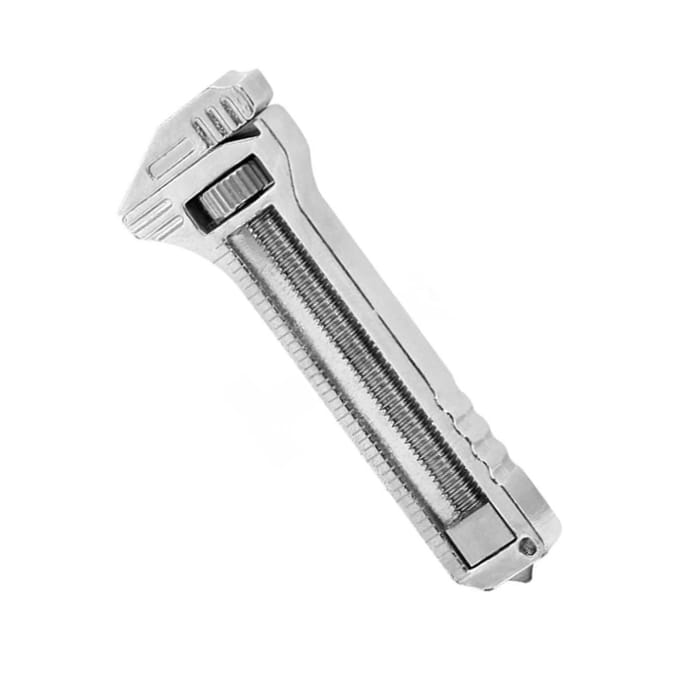 Compacte Ti Multitool Mini Verstelbare Sleutel Flesopener Nageltrekker Draagbaar Multifunctioneel Gereedschap white