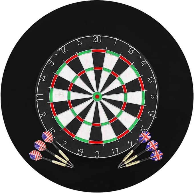 Professionele Dartbord met 6 Dartpijlen en Surround