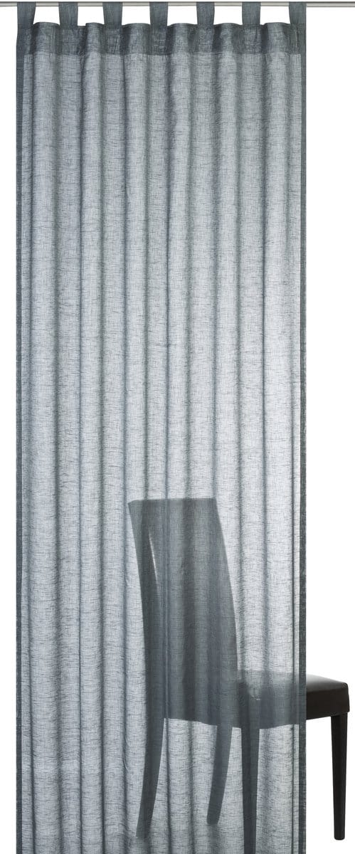 Elbersdrucke Gordijn met lussen Effecto 255x140 cm antraciet