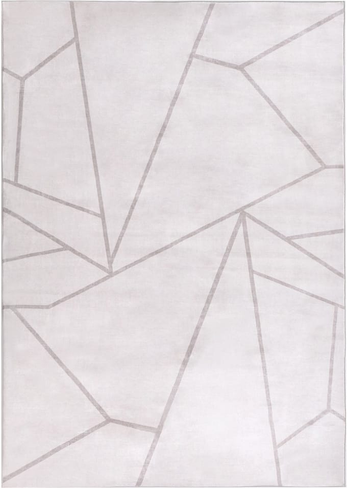 POSOF - Vloerkleed - Lichtbeige - 140 x 200 cm - Polyester