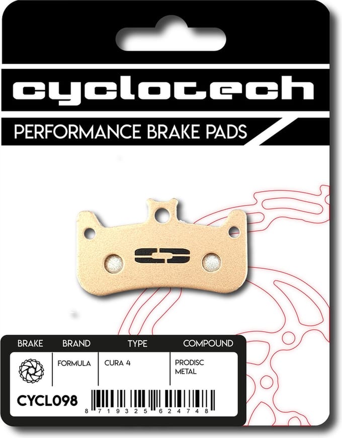 Prodisc Metal Remblokken voor Formula Cura 4