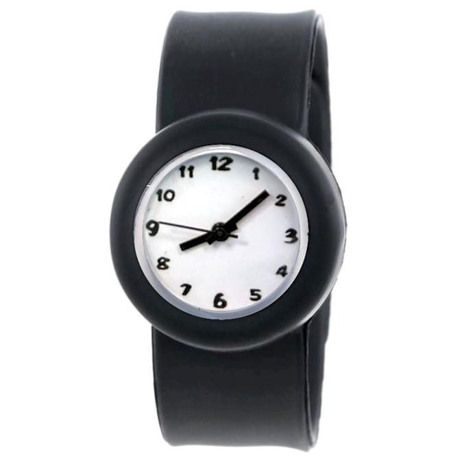 Fako® - Kinderhorloge - Slap On Mini - Classic - Zwart