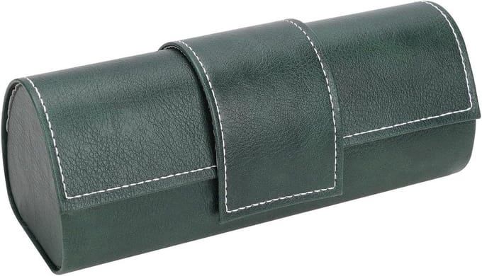 Extra Grote Zonnebril Koker - Opbergtas Bril - Zonnebril Beschermen - Hardshell Constructie - 16.5 cm - Groen