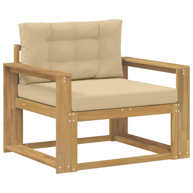 vidaXL - Buiten - Midden - Sofa - Polyester - Wit