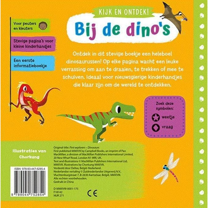 Kijk En Ontdek Bij De Dino's - Prentenboek