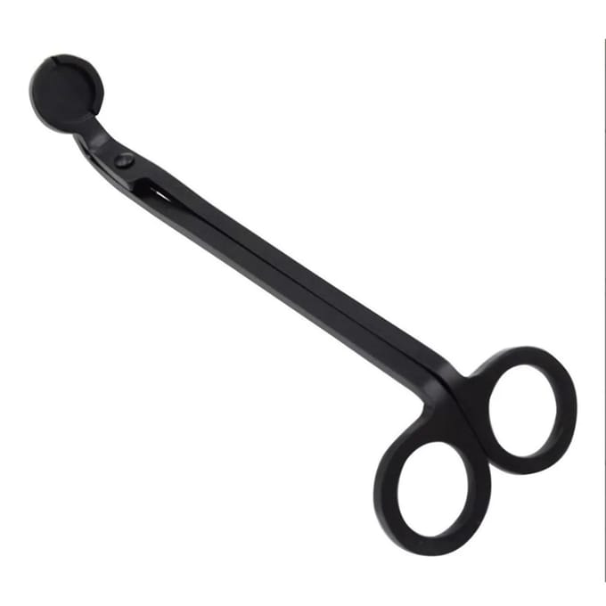 Coupe-mèche de bougie, ciseaux de coupe pour lampe à huile, crochet coupe-bougie, outil de coupe noir black