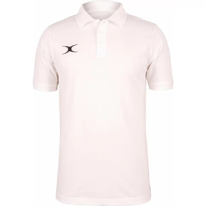 Gilbert Quest Polo Jnr Wit - 9 - 10 Yrs