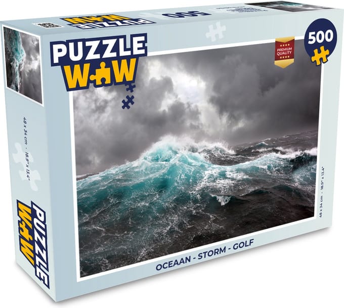 Puzzel Oceaan - Storm - Golf - Legpuzzel - Puzzel 500 stukjes