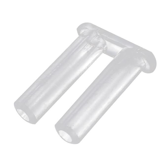 Kunststof plug, randloze bril, gespmontuur, brillenuitrusting, accessoires white