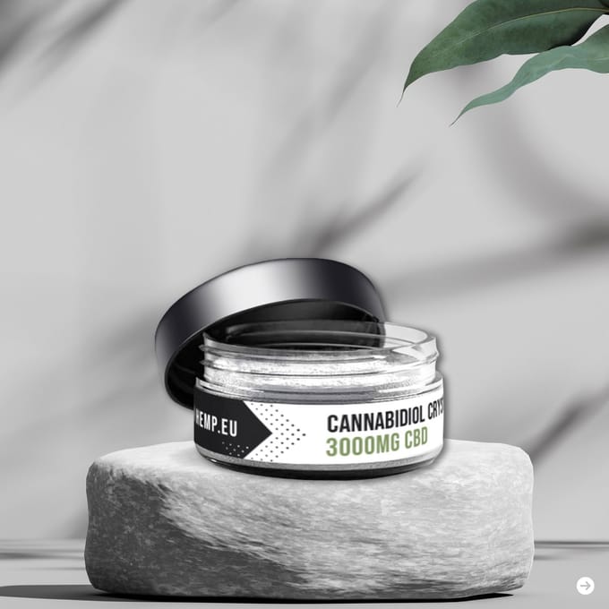Dutch Hemp CBD kristallen/isolaat - 3000 mg/3 gram - cannabidiol