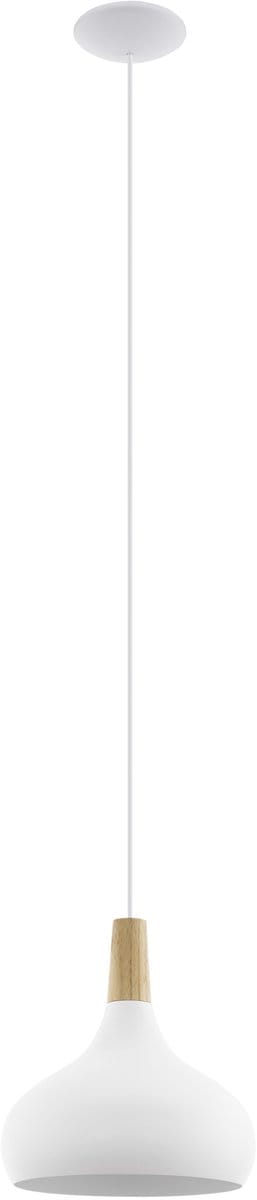 EGLO Sabinar Hanglamp - E27 - Ø 28 cm - Wit|Bruin
