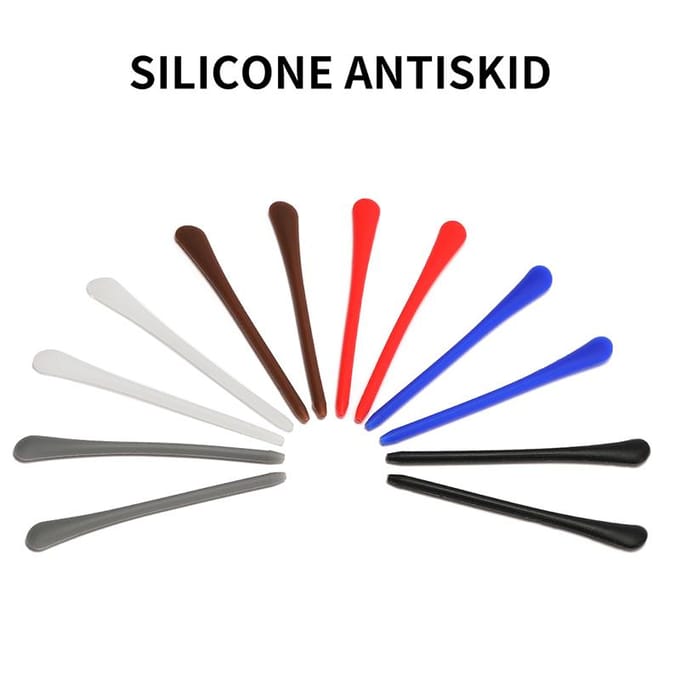 5 paar per set siliconen brilpootjes zachte brilpootjeshouders meerkleurig elastisch mini brillenkoord white