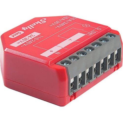 Shelly 1PM Gen4 - WiFi & Zigbee-relais, vermogensmeting