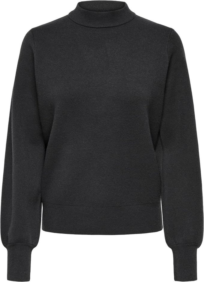Jacqueline de Yong Trui Jdymila Life L/s Hn Pullover Knt 15330579 Phantom/mlange Dames Maat - L