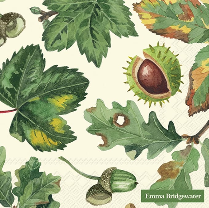 IHR Emma Bridgewater - Servetten - Lunch servetten - 33x33cm - Trees & Leaves