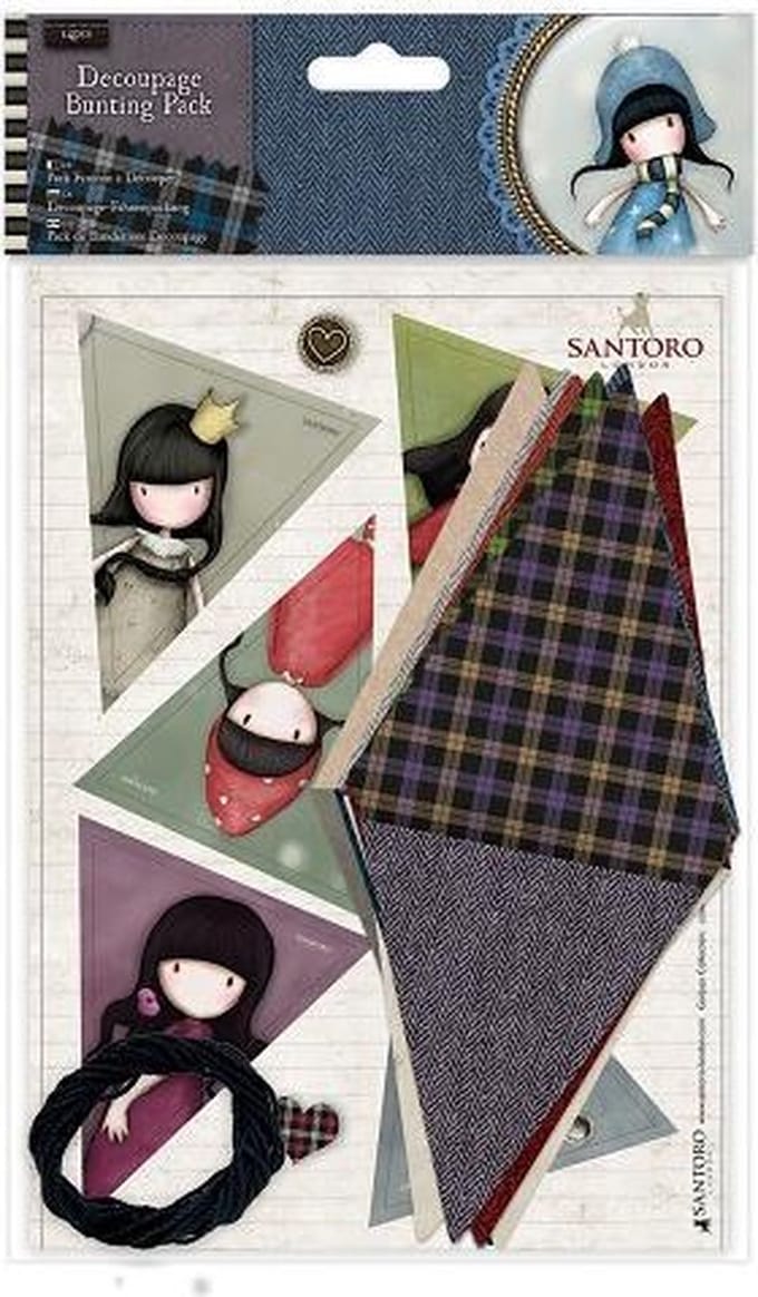 Decoupage Bunting Pack - Santoro Tweed