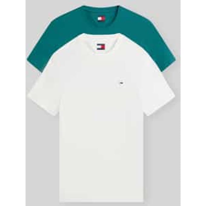 slim fit T-shirts van puur katoen in set van 2