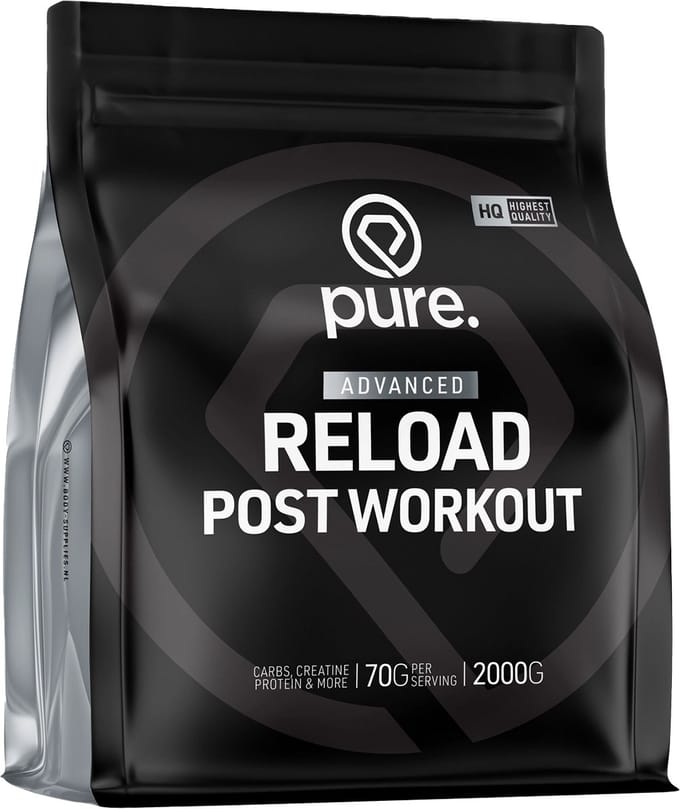 Pure. Reload Post- Workout – 2000gr – 29 servings – bevat creatine en eiwitten – BCAA – perfect voor na training