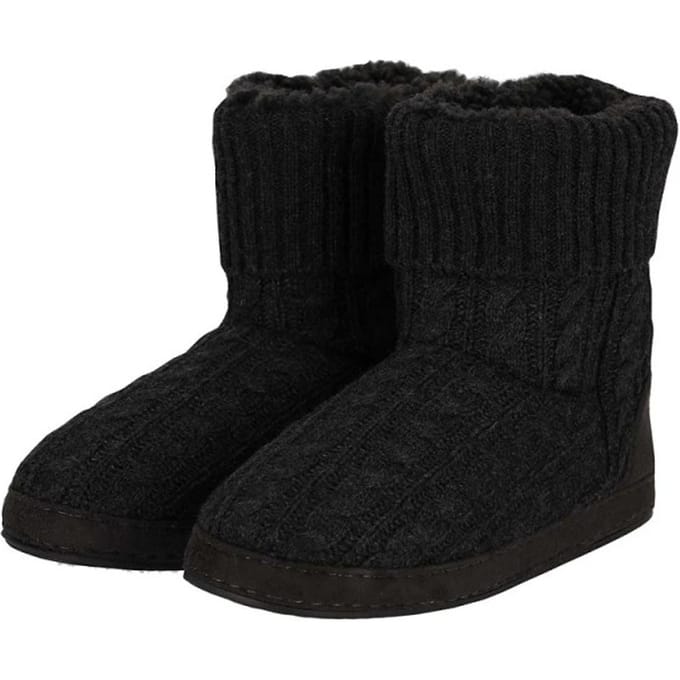 Apollo Dames Pantoffels Kabel Patroon Antraciet - Maat 39/40