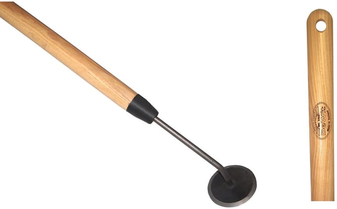 De Wit Rondschoffel discusschoffel met essen steel 140 cm en schoffelblad Ø 7 cm