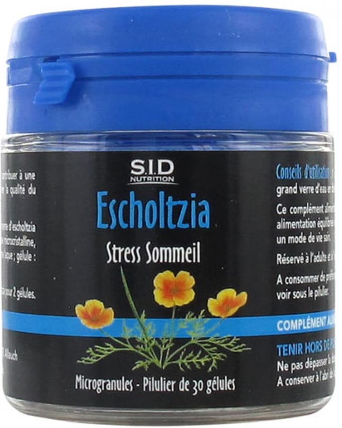 S.I.D Nutrition Stress Slaap Escholtzia 30 Capsules