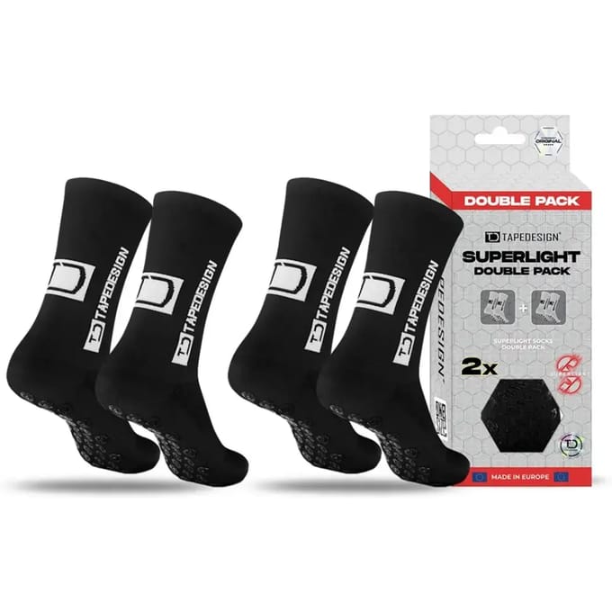 Tape Design Double Pack Superlight Lange Sokken Zwart EU 37-48 Man