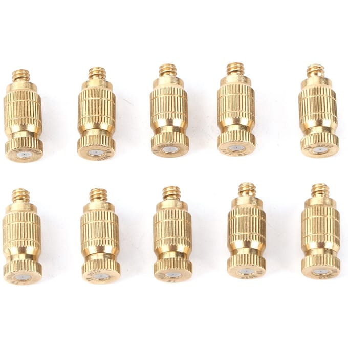 10 stuks Messing Nevelsproeiers met Draad Nevelende Sproeikop goud