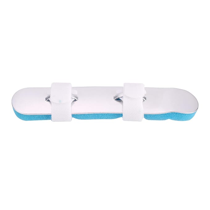 Vinger Kikker Spalk Aluminium Kneedbaar Ondersteunende Brace Deformatie Correctie L L(for 6.5-9kg) blue