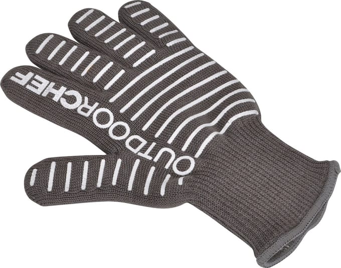Outdoor Chef - BBQ Accessoire Handschoen - Polyester - Grijs