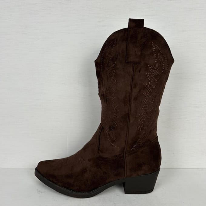 Gave suèdine cowboylaars bruin Bruin / 36