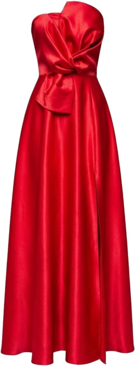 LARICA Jurk - Rits - Effen - Jurk Rood S