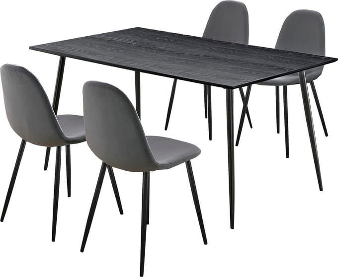 Monza-Eetset - 160 cm - Antraciet