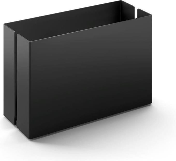 Zack bakje Potes zwart rvs - 15 cm - staand - 40535