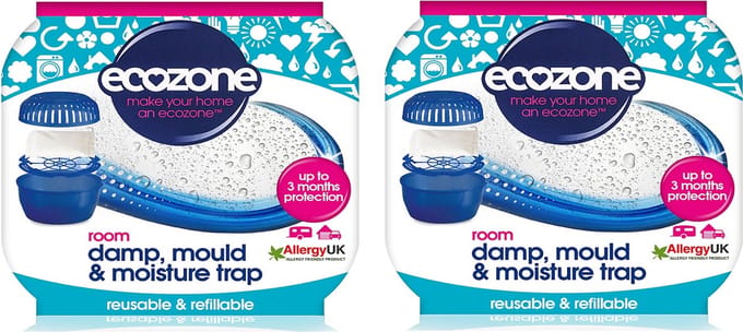 Ecozone - Vocht-, schimmel- en vochtvanger - - 450gram - Navulbaar - Vegan - 2 stuks